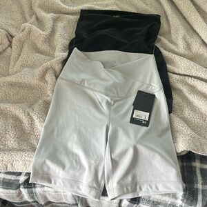 Two workout spandex shorts